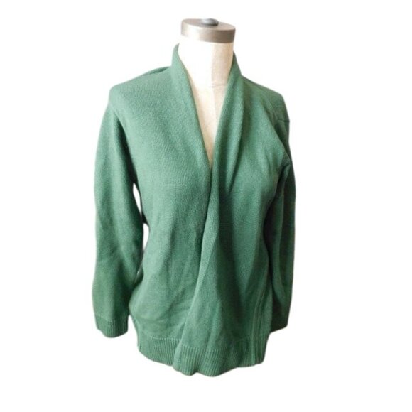 J. Jill Size S Small Green Thick Knit Cardigan Sweater NWT - Picture 4 of 4